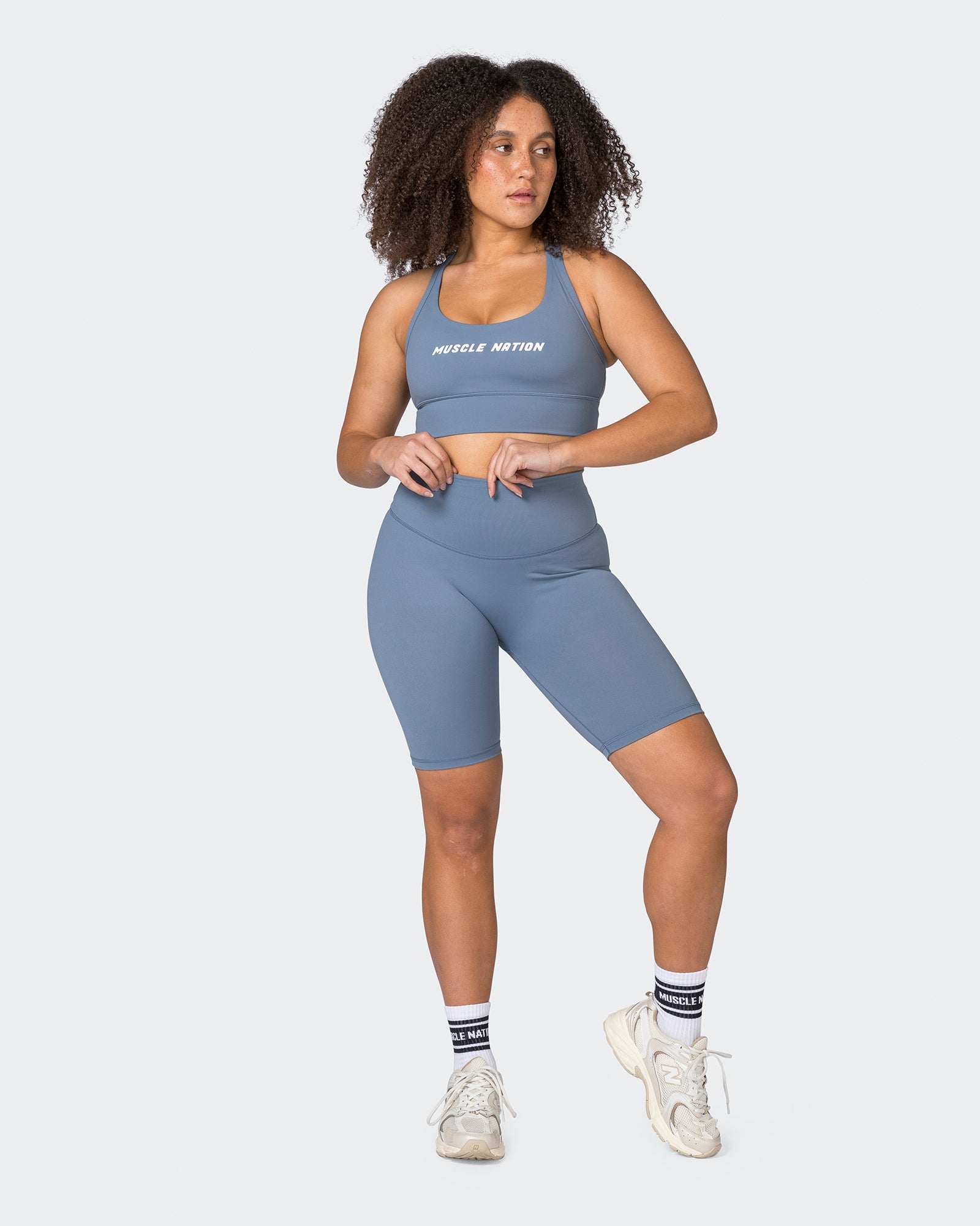 Ultra Signature Referee Length Shorts - Stone Blue-Shorts-XXS-052306STNBLU-XXS-MNAPPRL24684-7-Muscle Nation