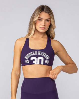 Takeover Bra - Dark Purple-Sports Bras-XXS-092501DRKPUR-XXS-MNAPPRL44429-2-Muscle Nation