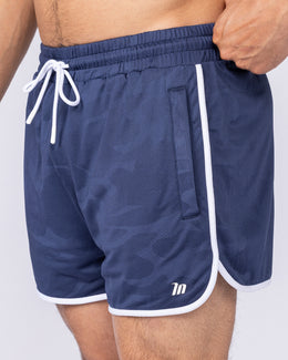 Tech Camo Retro Shorts - Navy Camo-Shorts-S-112550NVYCAMO-S-MNAPPRL47111-1-Muscle Nation