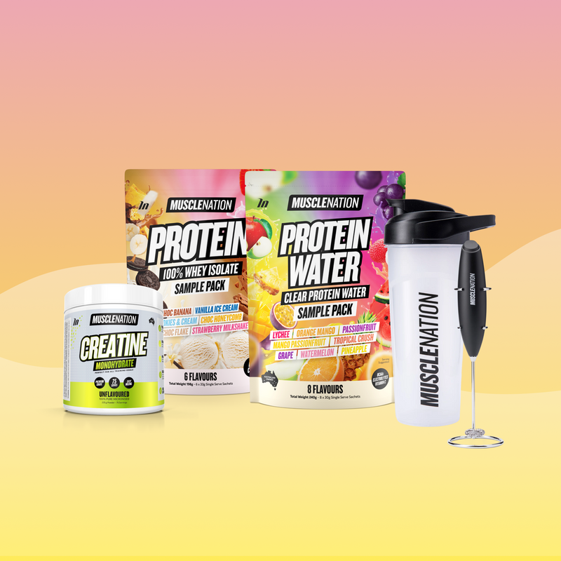 The Essentials Starter Pack-Bundle-Clear / Black-1-Muscle Nation