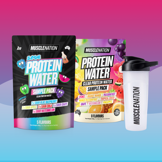 Protein Water Sample Bundle-Clear / Black-1-Muscle Nation