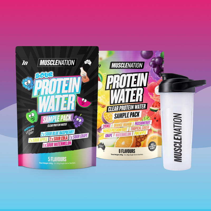 Protein Water Sample Bundle-Clear / Black-1-Muscle Nation