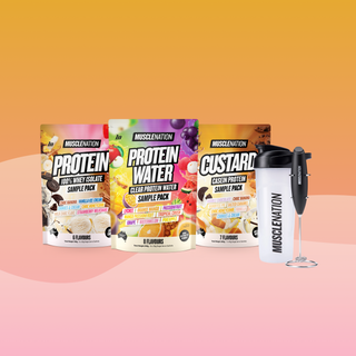 The Protein Sample Pack-Bundle-Clear / Black-1-Muscle Nation