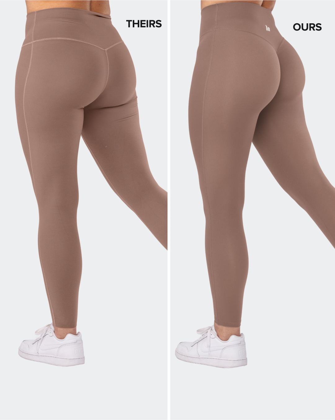 Aura Peachy Invisible Scrunch Ankle Leggings - Cookie-Leggings-XXS-082507CKE-XXS-MNAPPRL43777-2-Muscle Nation