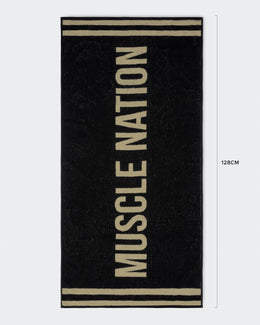 Gym Towel - Black / Stone-Accessories-Black / Stone-ACC022565BLKST-ONE-MNAPPRL42432-1-Muscle Nation