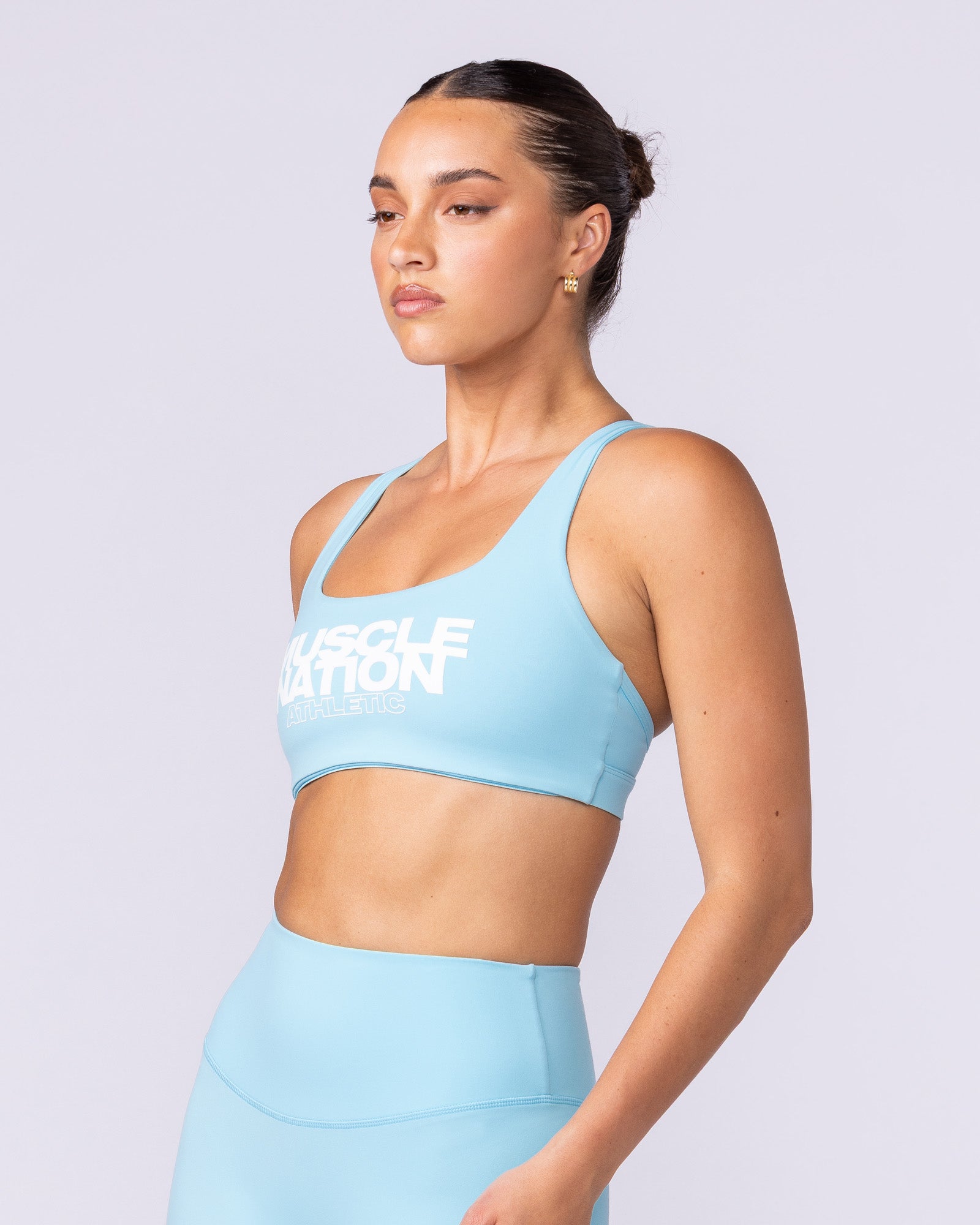 Traction Bra - Lagoon-Sports Bras-XXS-1125105LGN-XXS-MNAPPRL46646-4-Muscle Nation