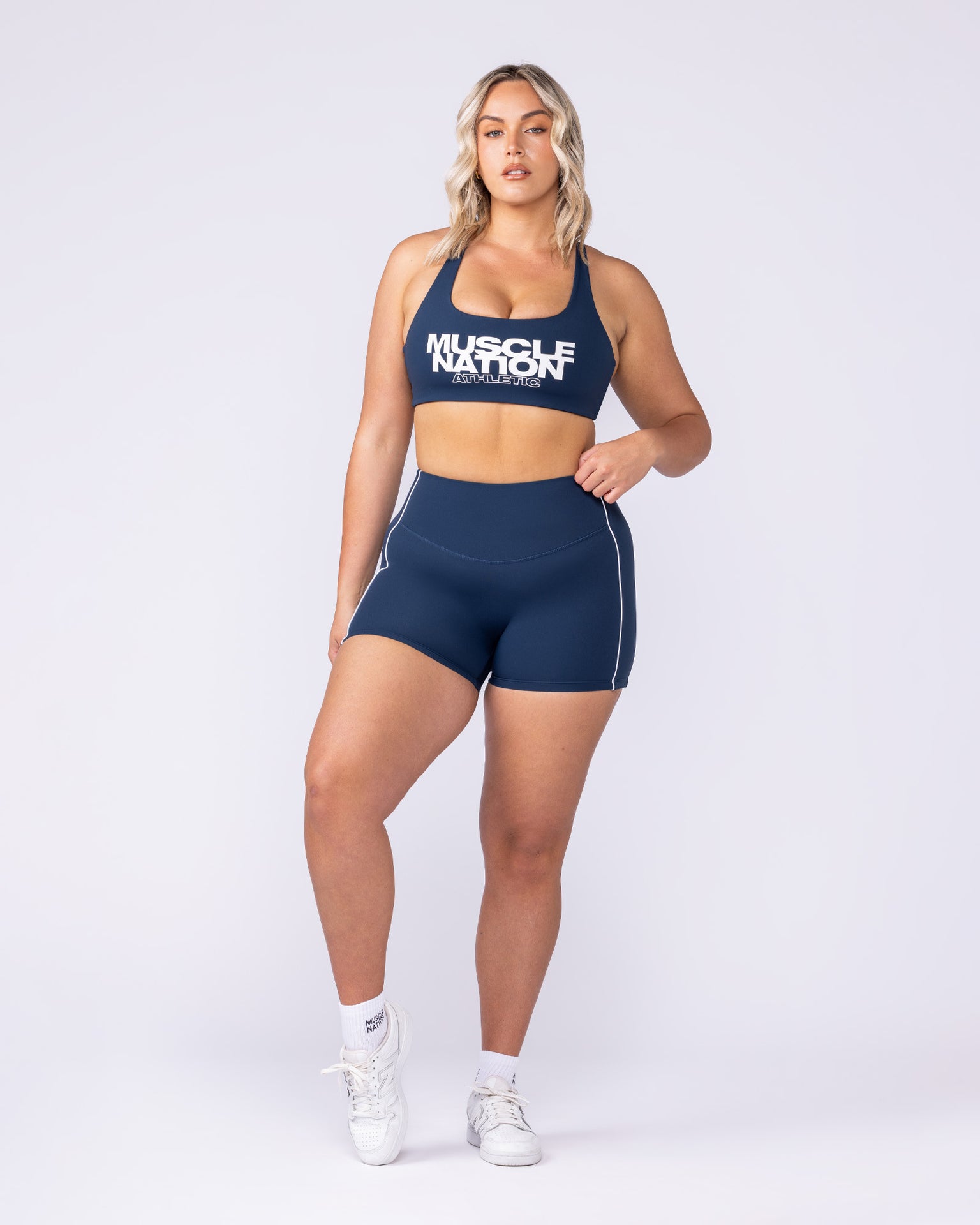 Traction Bra - Navy-Sports Bras-XXS-1125105NAVY-XXS-MNAPPRL46655-6-Muscle Nation
