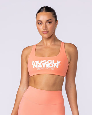 Traction Bra - Peachy-Sports Bras-XXS-1125105PEACHY-XXS-MNAPPRL46664-2-Muscle Nation