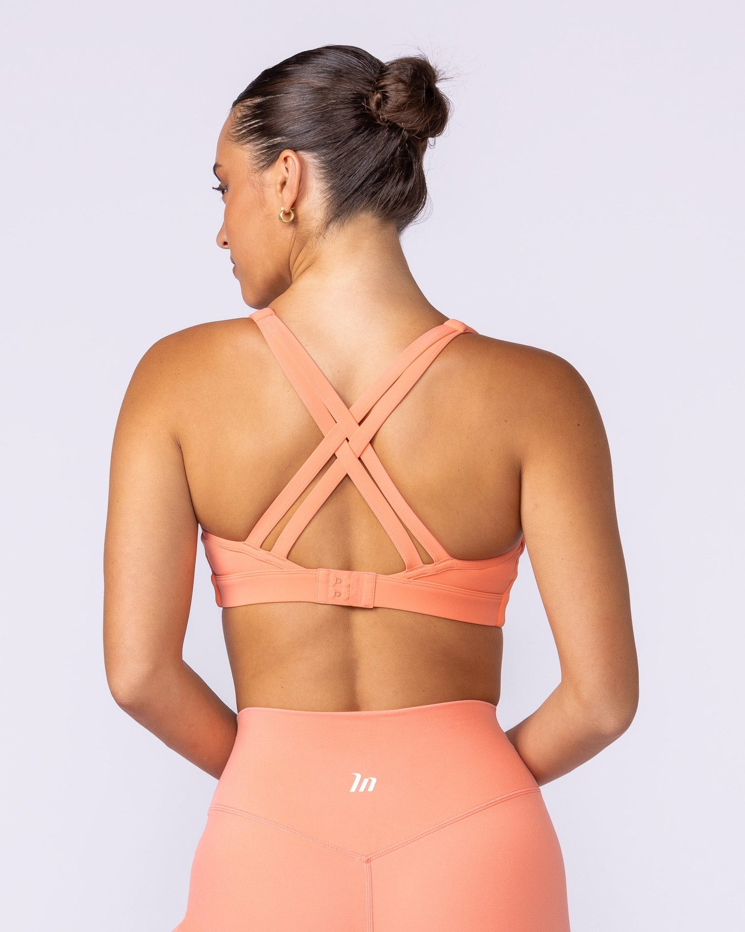 Traction Bra - Peachy-Sports Bras-XXS-1125105PEACHY-XXS-MNAPPRL46664-5-Muscle Nation