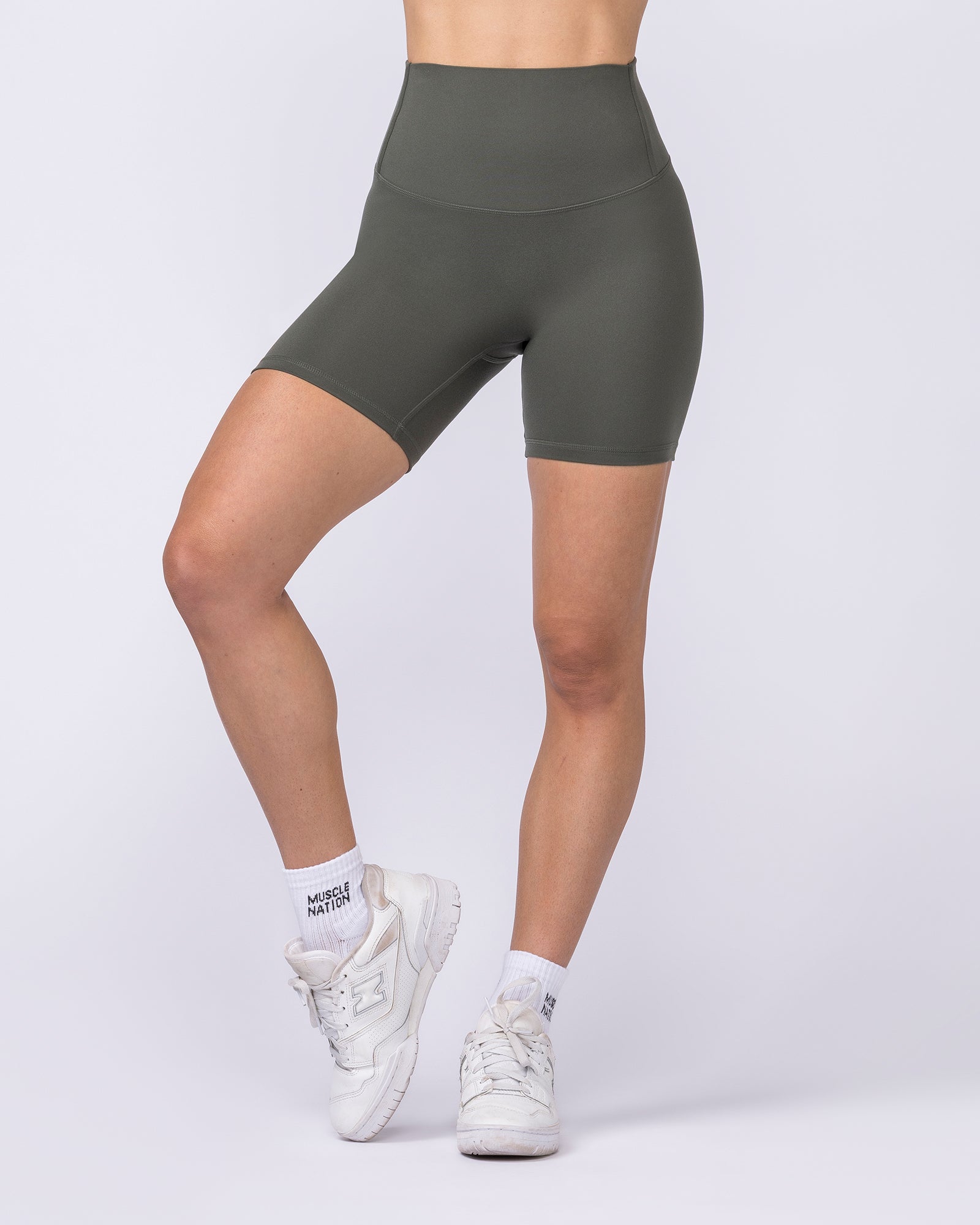 Unrivalled Bare Bike Shorts - Eucalyptus-Shorts-XXS-022632EUYPTS-XXS-MNAPPRL48762-6-Muscle Nation