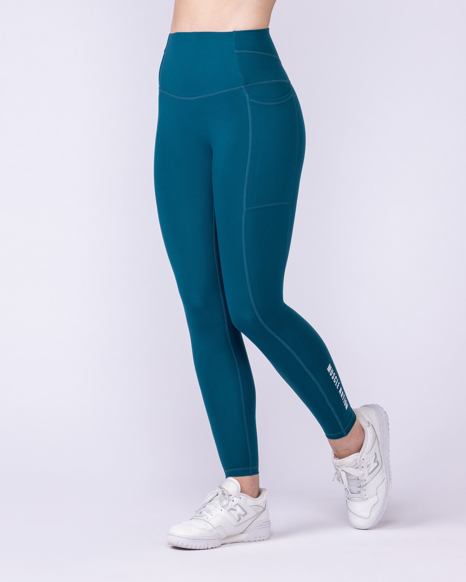 Unrivalled Everyday Pocket Ankle Leggings - Dark Marine-Leggings-XXS-1125115DRKMRN-XXS-MNAPPRL46732-1-Muscle Nation