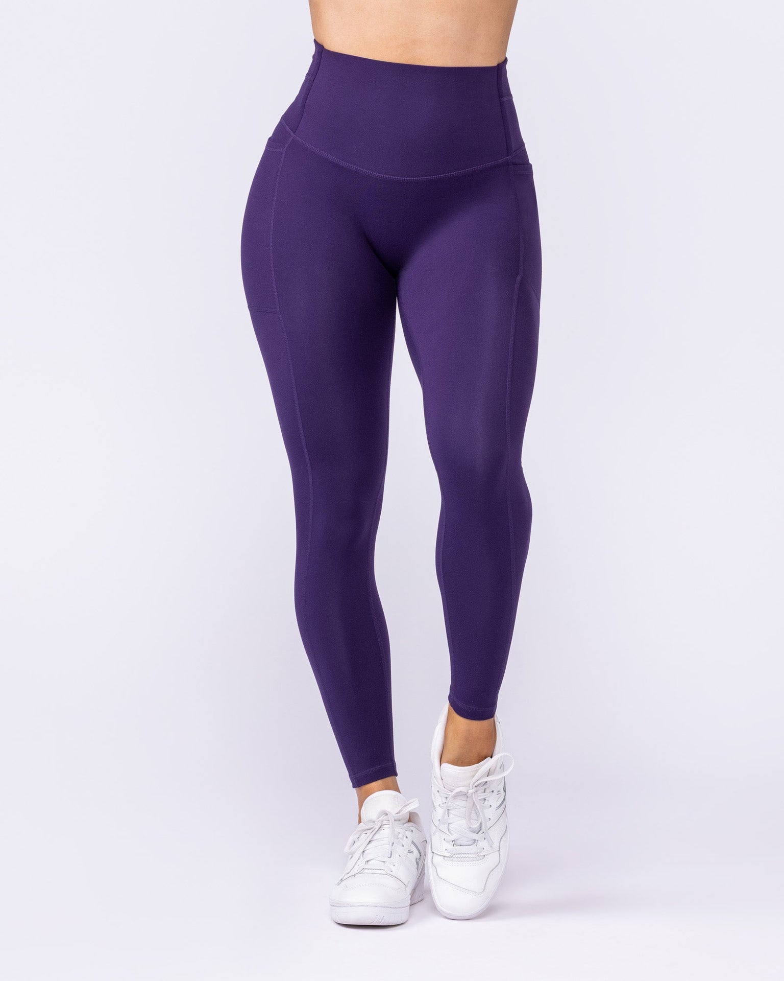 Unrivalled Everyday Pocket Ankle Leggings - Dark Purple-Leggings-XXS-092503DRKPUR-XXS-MNAPPRL44465-4-Muscle Nation