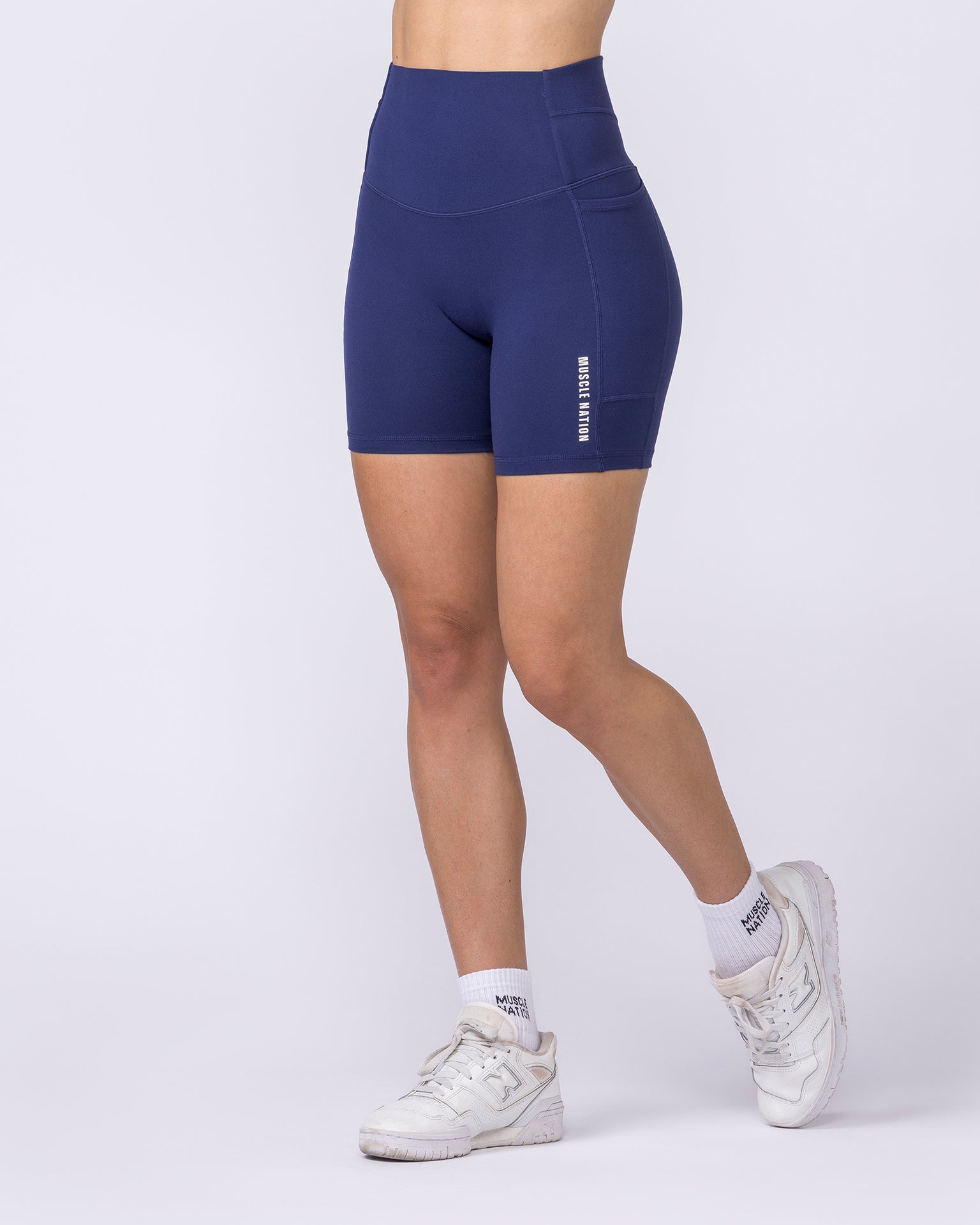 Unrivalled Everyday Pocket Bike Shorts - Classic Navy-Shorts-XXS-022610CNAVY-XXS-MNAPPRL48488-1-Muscle Nation