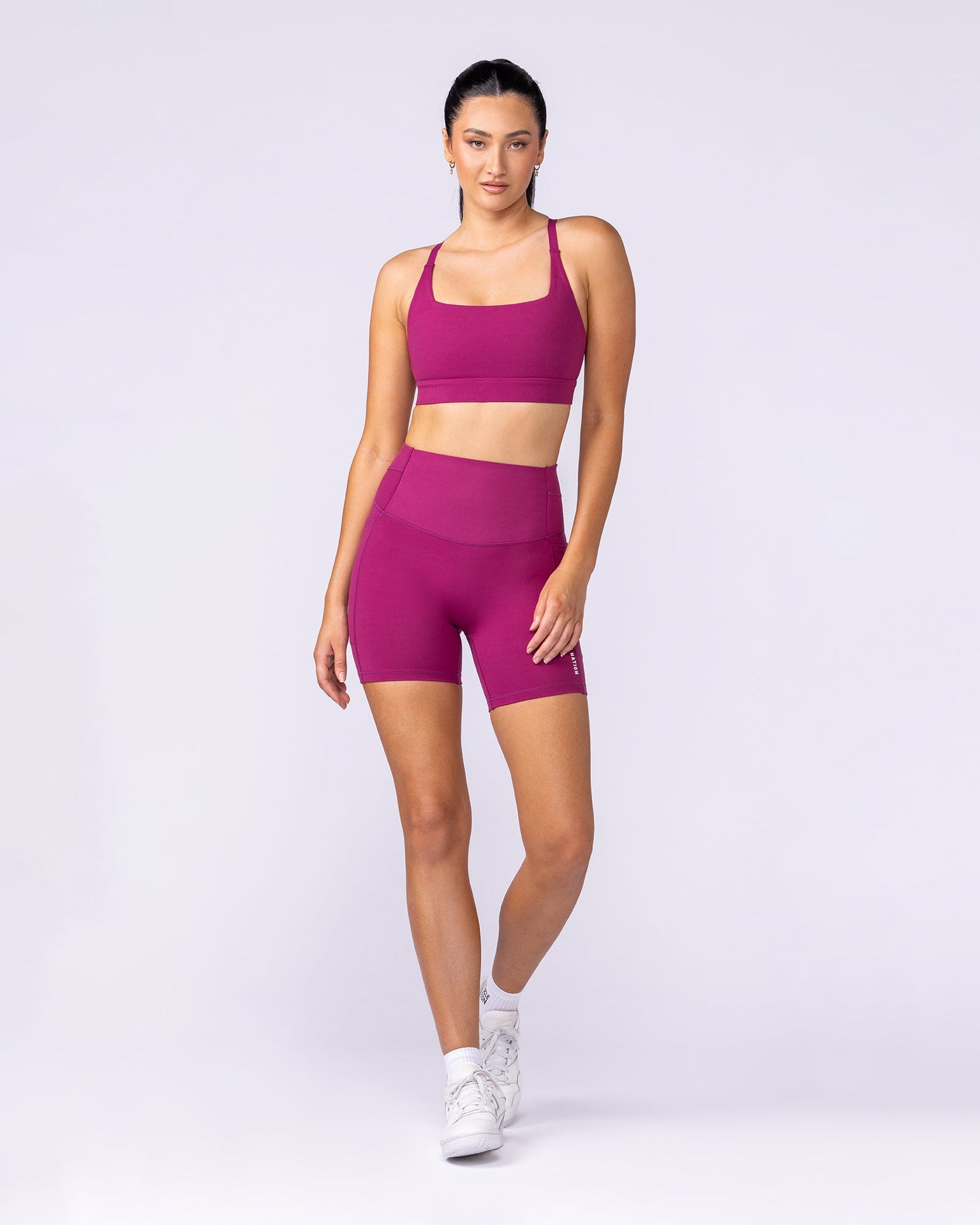 Unrivalled Everyday Pocket Bike Shorts - Raspberry Quartz-Shorts-XXS-1125116RSPQ-XXS-MNAPPRL46759-6-Muscle Nation