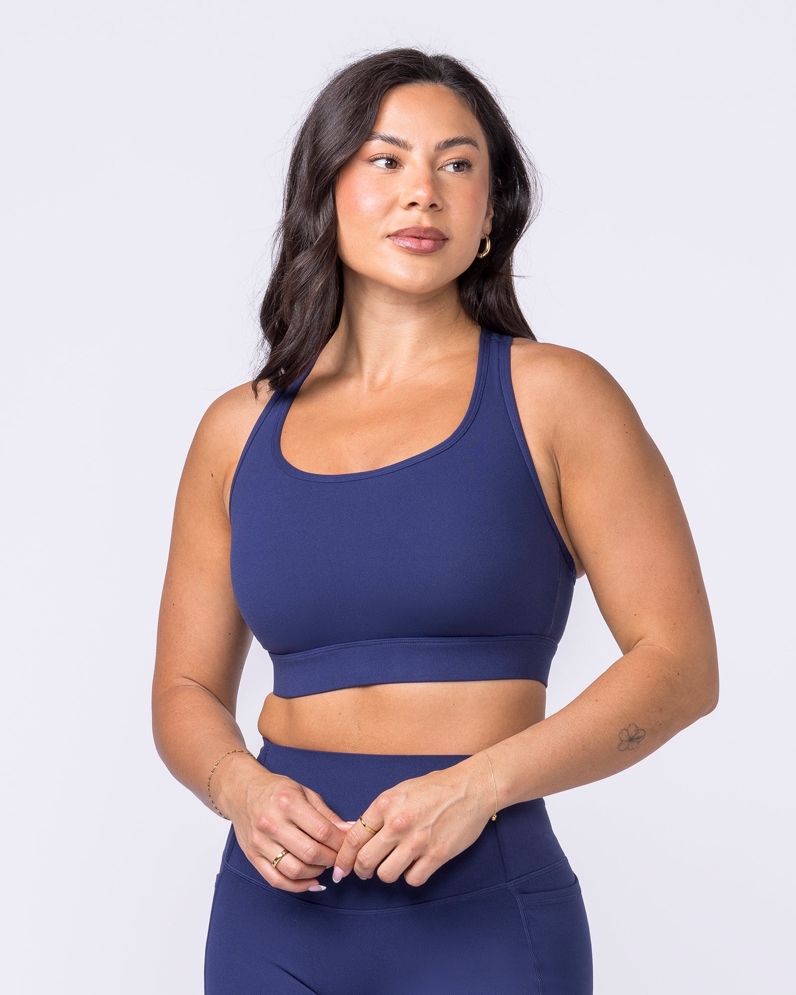 Unrivalled Moulded Bra - Classic Navy-Sports Bras-XS-022609CNAVY-XS-MNAPPRL48462-2-Muscle Nation
