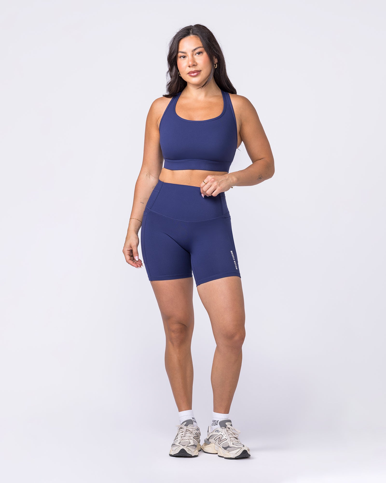 Unrivalled Moulded Bra - Classic Navy-Sports Bras-XS-022609CNAVY-XS-MNAPPRL48462-6-Muscle Nation