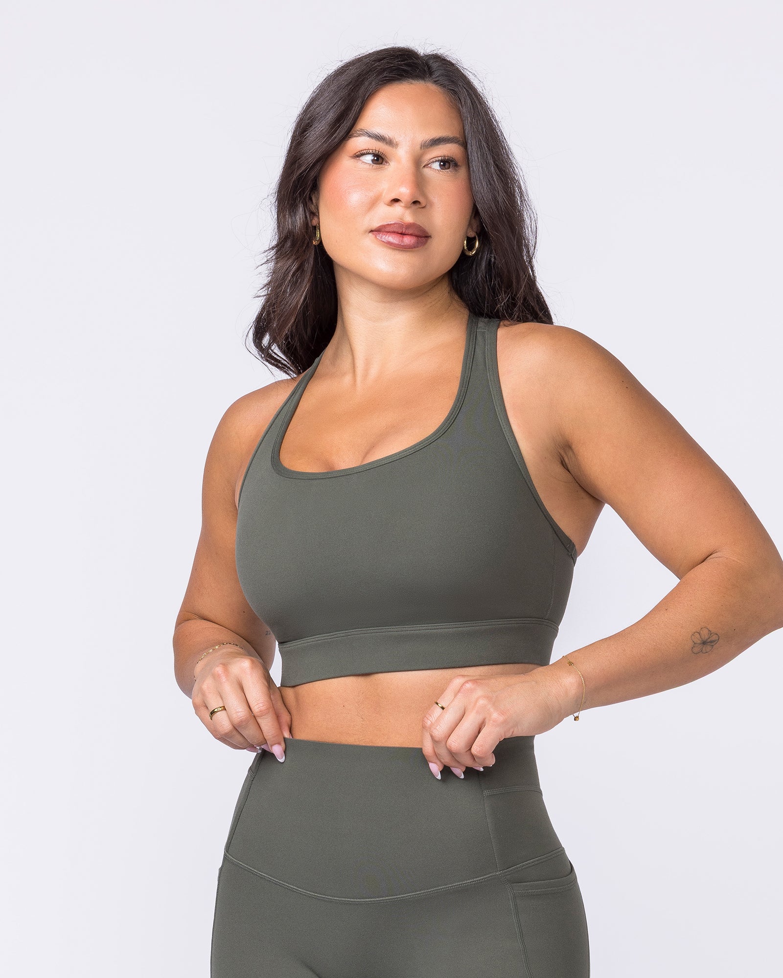 Unrivalled Moulded Bra - Eucalyptus-Sports Bras-XS-022609EUYPTS-XS-MNAPPRL48446-3-Muscle Nation