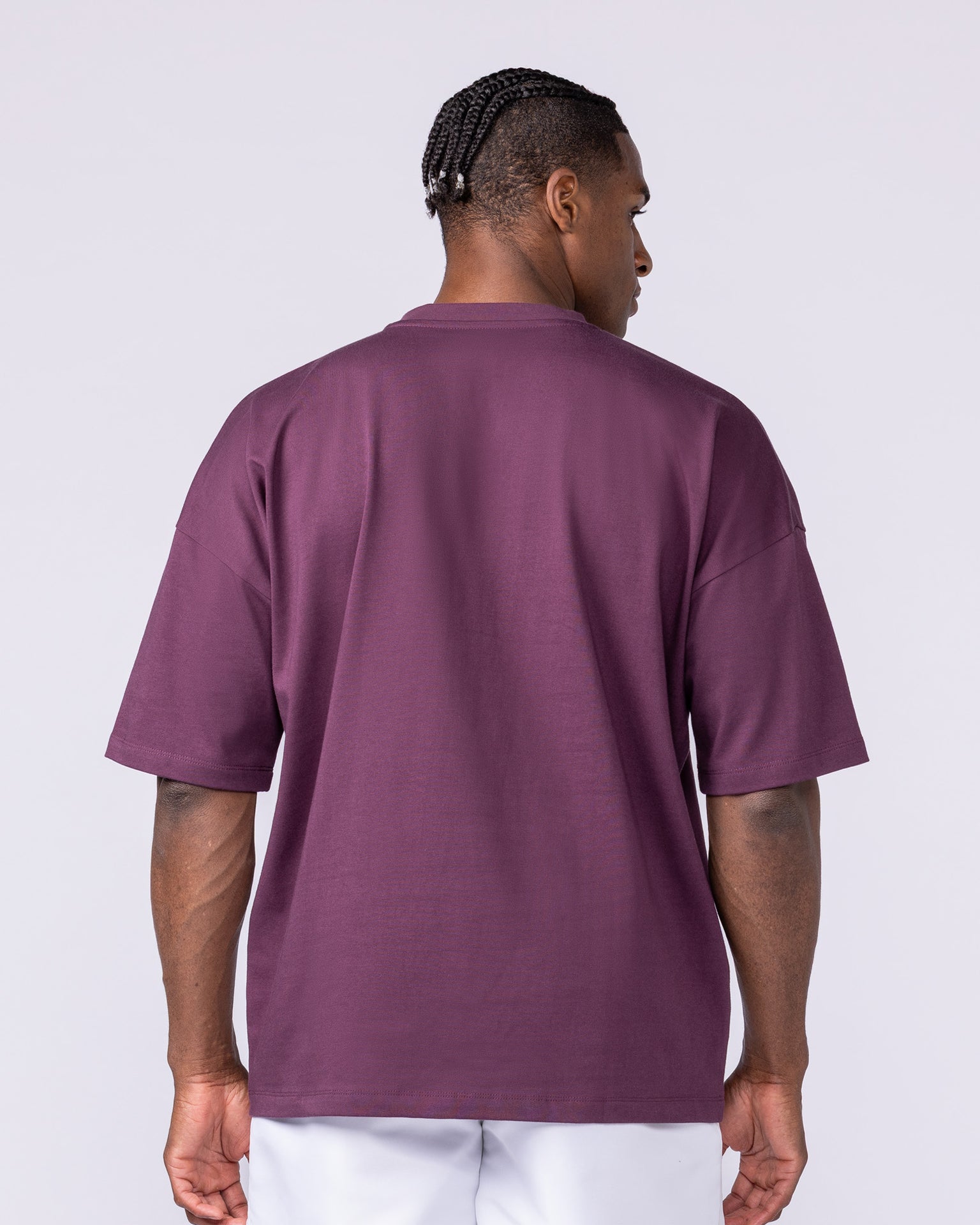 Varsity Oversized Boxy Tee - Cranberry-T-Shirts-XS-112566CBRY-XS-MNAPPRL47163-5-Muscle Nation