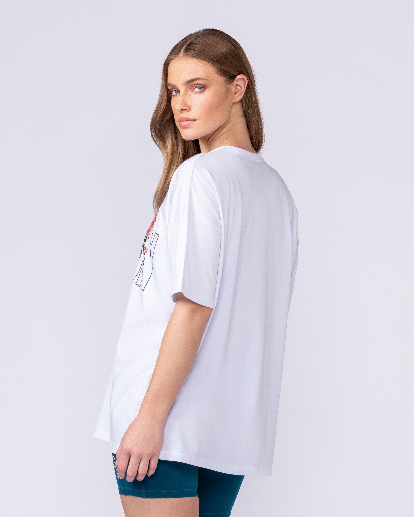 Viper Oversized Tee - White-T-Shirts-XXS-1125228WHT-XXS-MNAPPRL45057-2-Muscle Nation