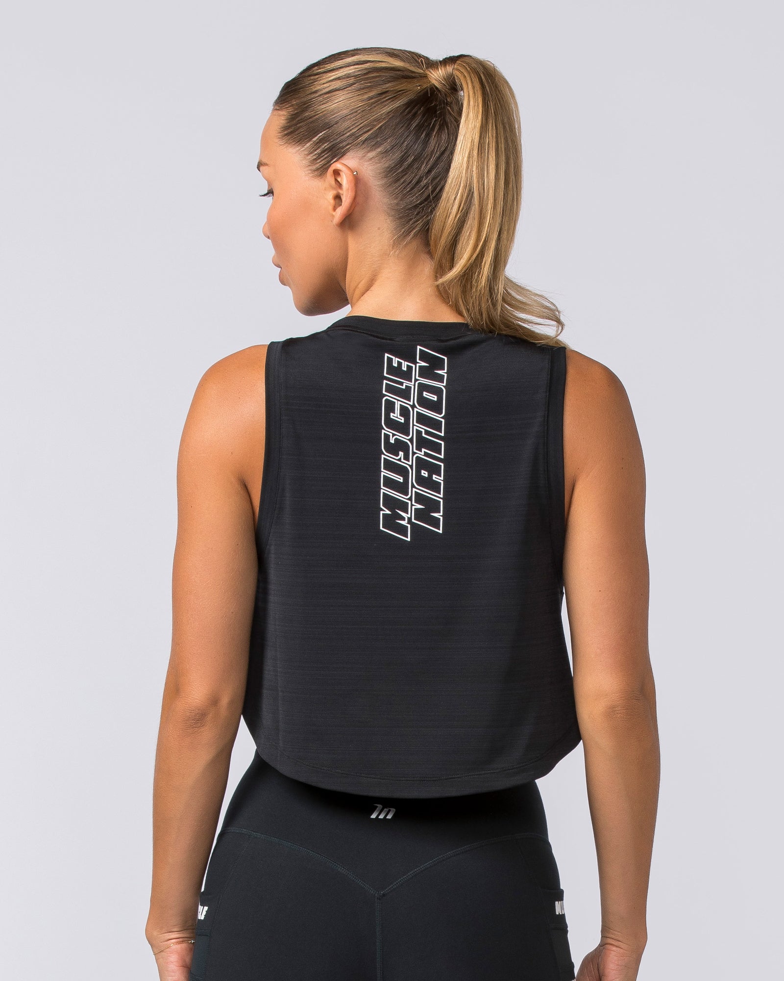 Ignite Cropped Training Tank - Black-Singlets & Tanks-XXS-112379BLK-XXS-MNAPPRL28001-5-Muscle Nation