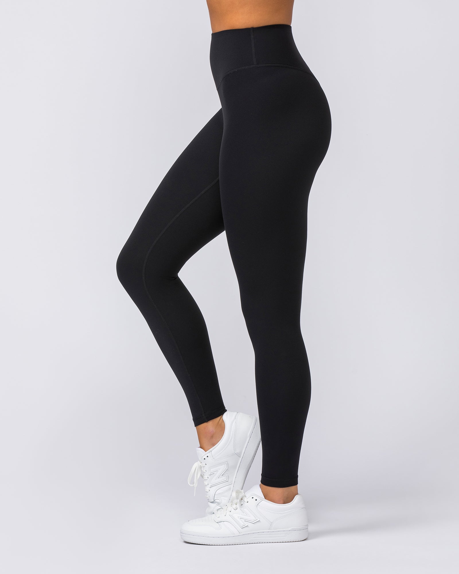 Ultra Aura Ankle Length Leggings - Black-Leggings-XXS-112303BLK-XXS-MNAPPRL27001-4-Muscle Nation