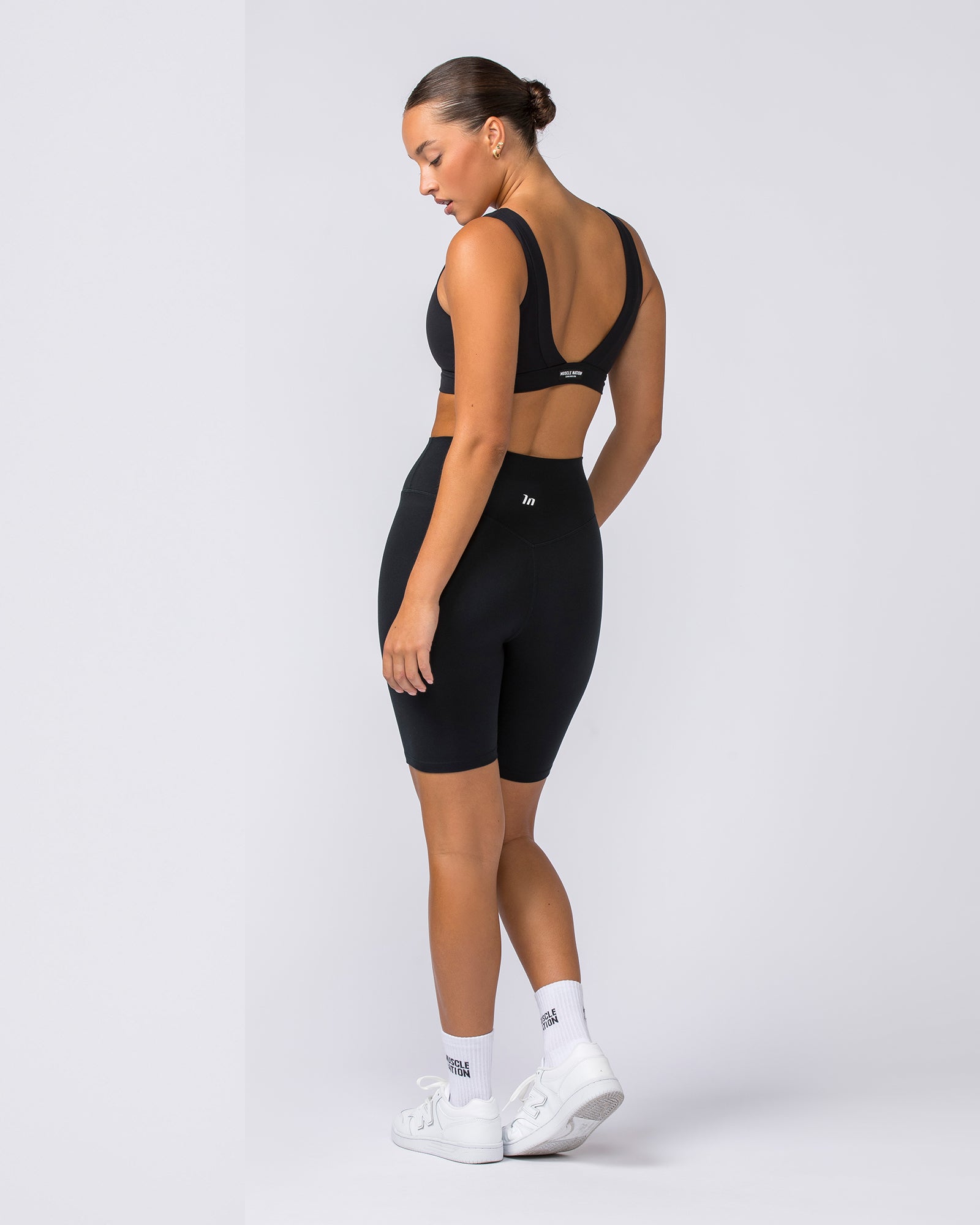 Zero Rise Everyday Referee Length Shorts - Black-Shorts-XXS-112306BLK-XXS-MNAPPRL26560-7-Muscle Nation