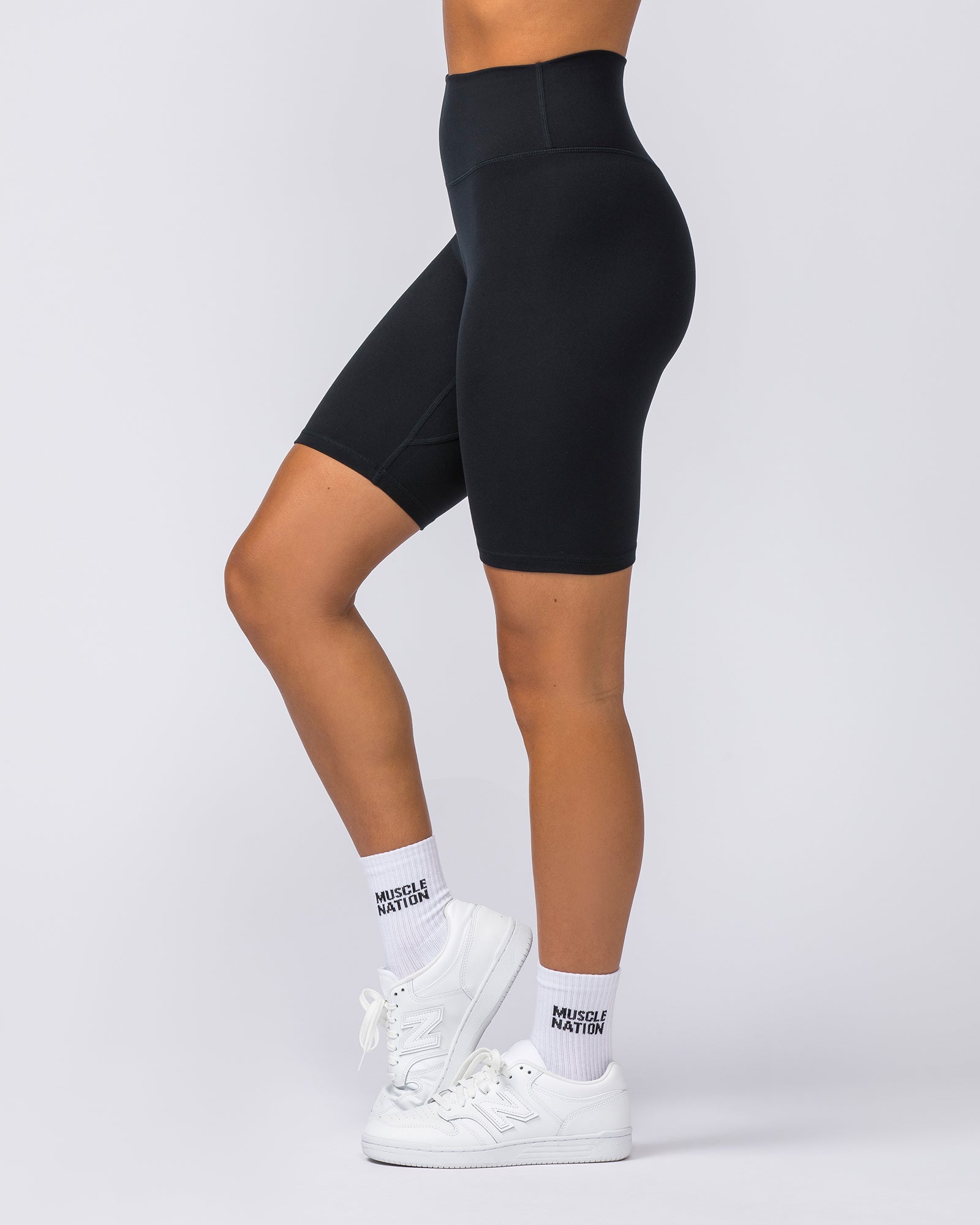 Zero Rise Everyday Referee Length Shorts - Black-Shorts-XXS-112306BLK-XXS-MNAPPRL26560-5-Muscle Nation