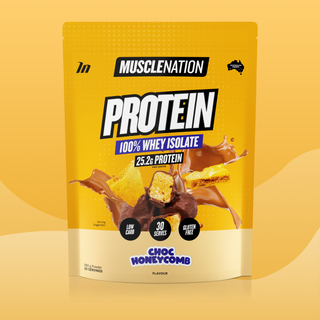 WHEY Protein Isolate - Choc Honeycomb - 30 serves-Whey Protein Powders-MNSUPPS0398-9359054002708-1-Muscle Nation