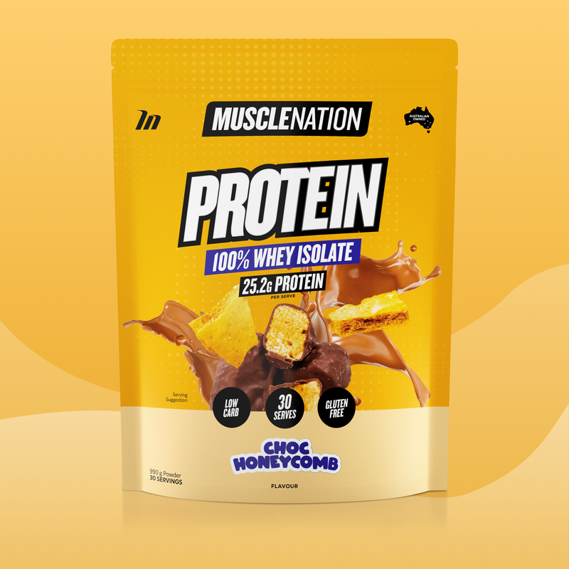 WHEY Protein Isolate - Choc Honeycomb - 30 serves-Whey Protein Powders-MNSUPPS0398-9359054002708-1-Muscle Nation