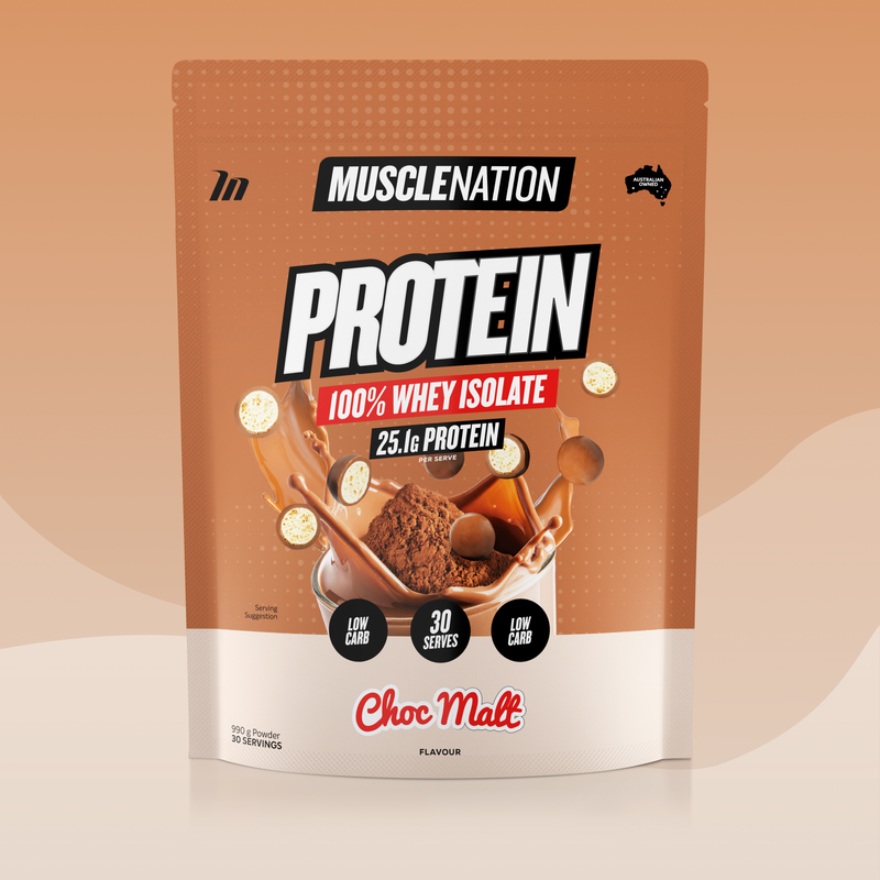 WHEY Protein Isolate - Choc Malt - 30 serves-Whey Protein Powders-MNSUPPS0399-9359054002463-1-Muscle Nation