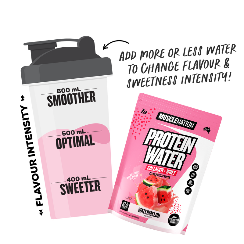 PROTEIN WATER - Watermelon - 25 serves-Protein Waters-MNSUPPS0329-9359054001275-4-Muscle Nation