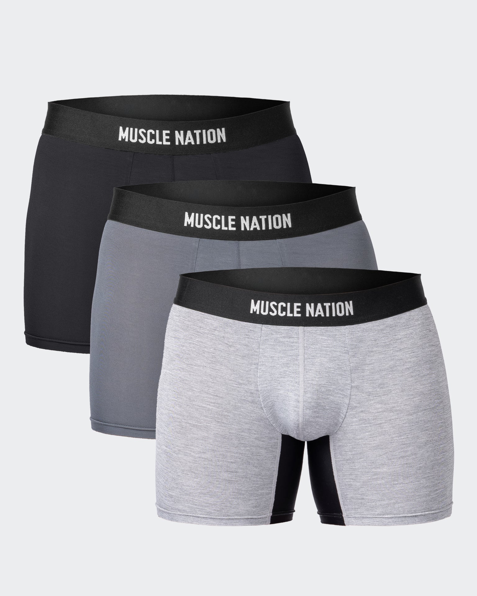 Mens Boxer Briefs - Black Multi-Underwear-S-ACC1125196BLKM-S-MNAPPRL48000-1-Muscle Nation