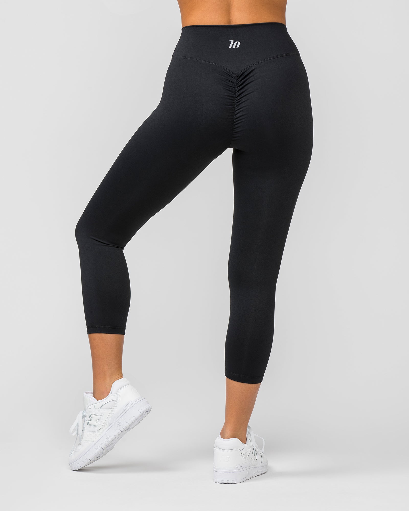 Signature Scrunch 7/8 Leggings - Black-Leggings-XXS-MNAPPRL7732-MNAPPRL7732-5-Muscle Nation