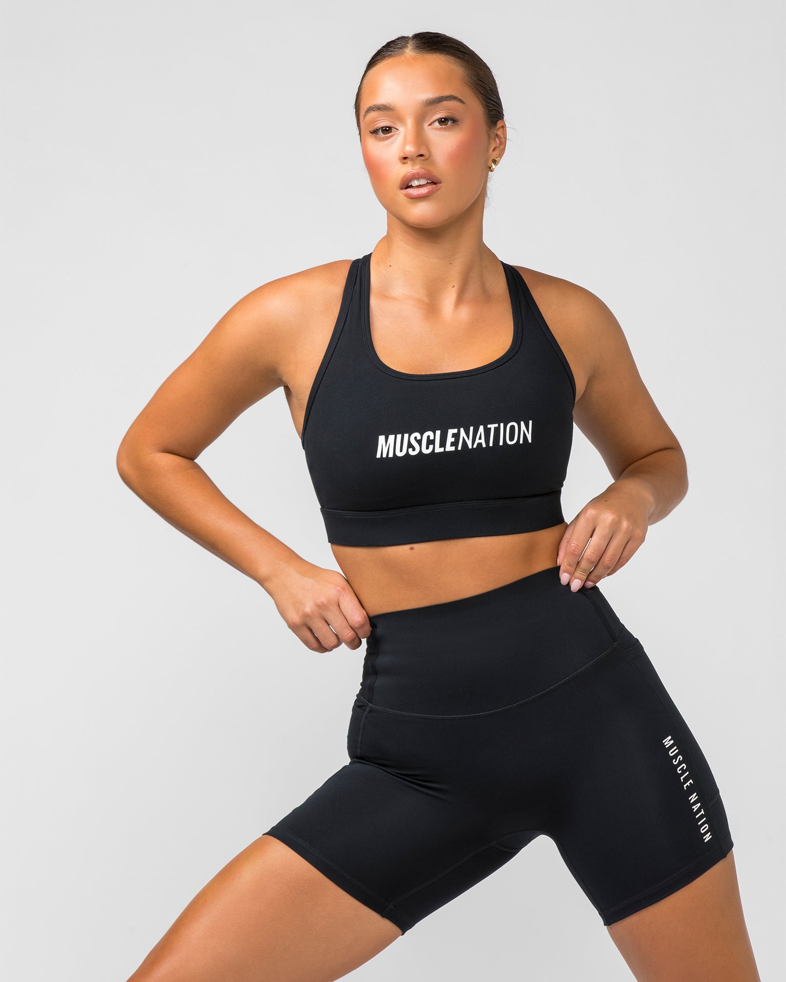 Stamina Moulded Bra - Black-Sports Bras-XS-042318BLK-XS-MNAPPRL23735-5-Muscle Nation