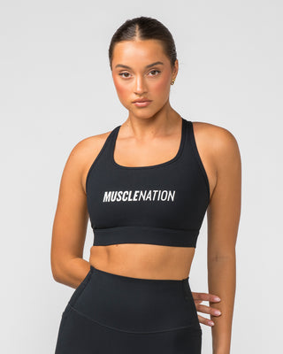 Stamina Moulded Bra - Black-Sports Bras-XS-042318BLK-XS-MNAPPRL23735-1-Muscle Nation