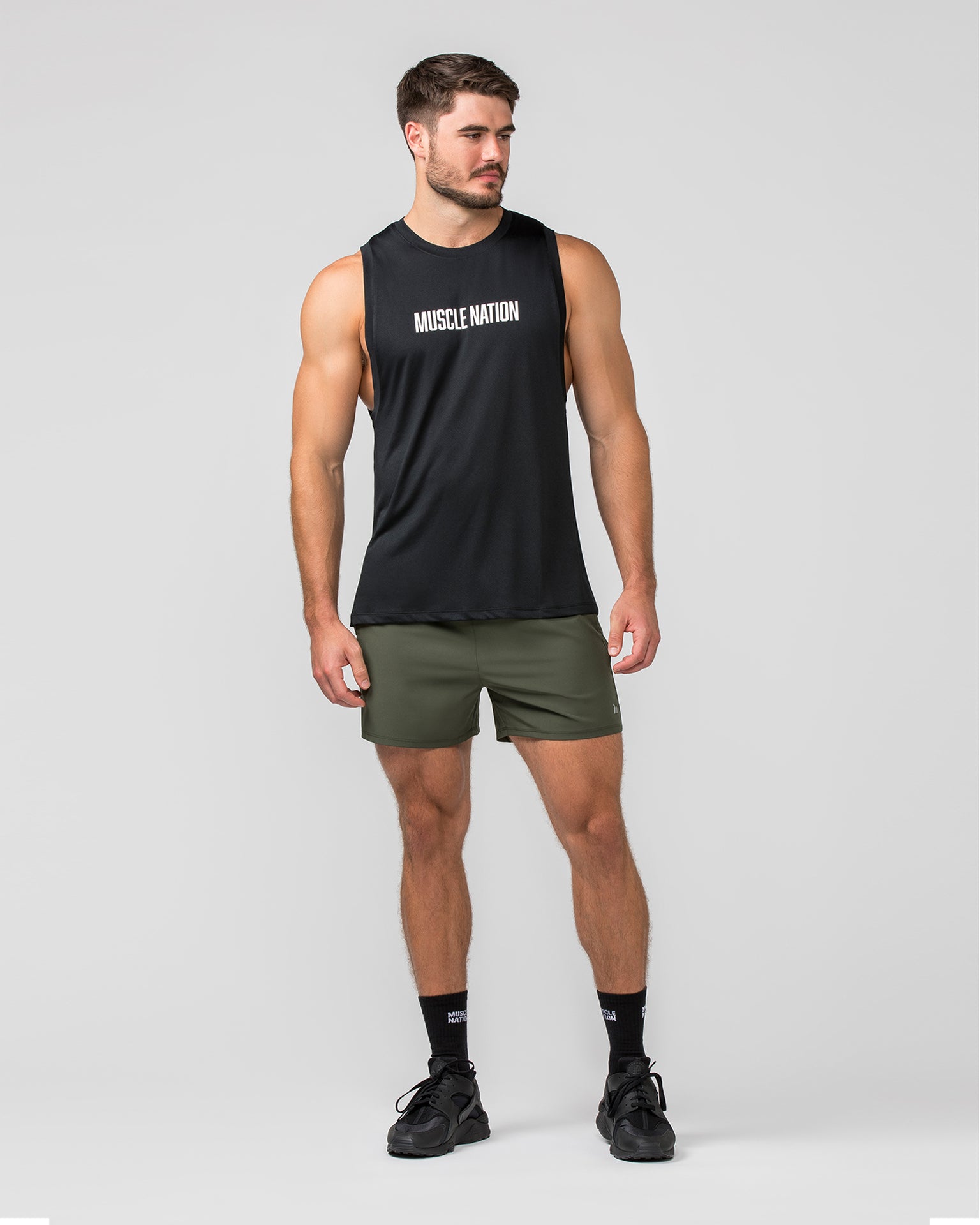 New Heights 4" Shorts - Dark Khaki-Shorts-S-012246DKHAKI-S-MNAPPRL13528-6-Muscle Nation