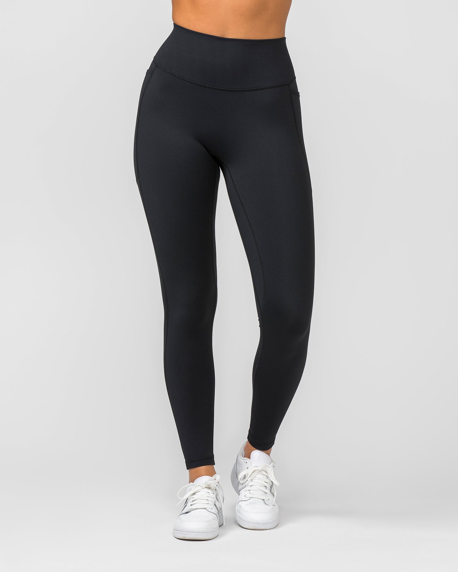 Agility Pocket Ankle Length Leggings - Black-Leggings-XXS-012405BLK-XXS-MNAPPRL29337-3-Muscle Nation