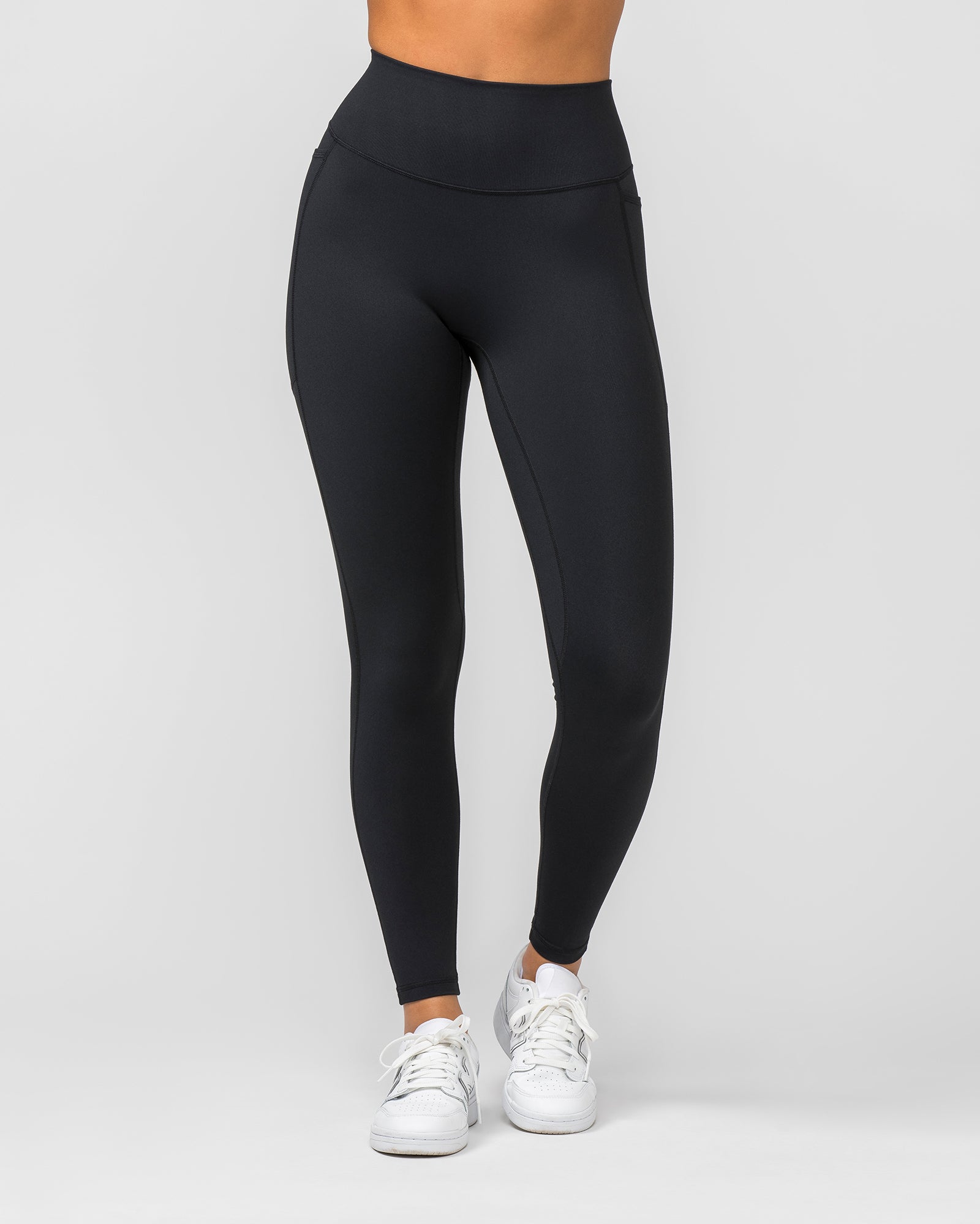 Agility Pocket Ankle Length Leggings - Black-Leggings-XXS-012405BLK-XXS-MNAPPRL29337-3-Muscle Nation