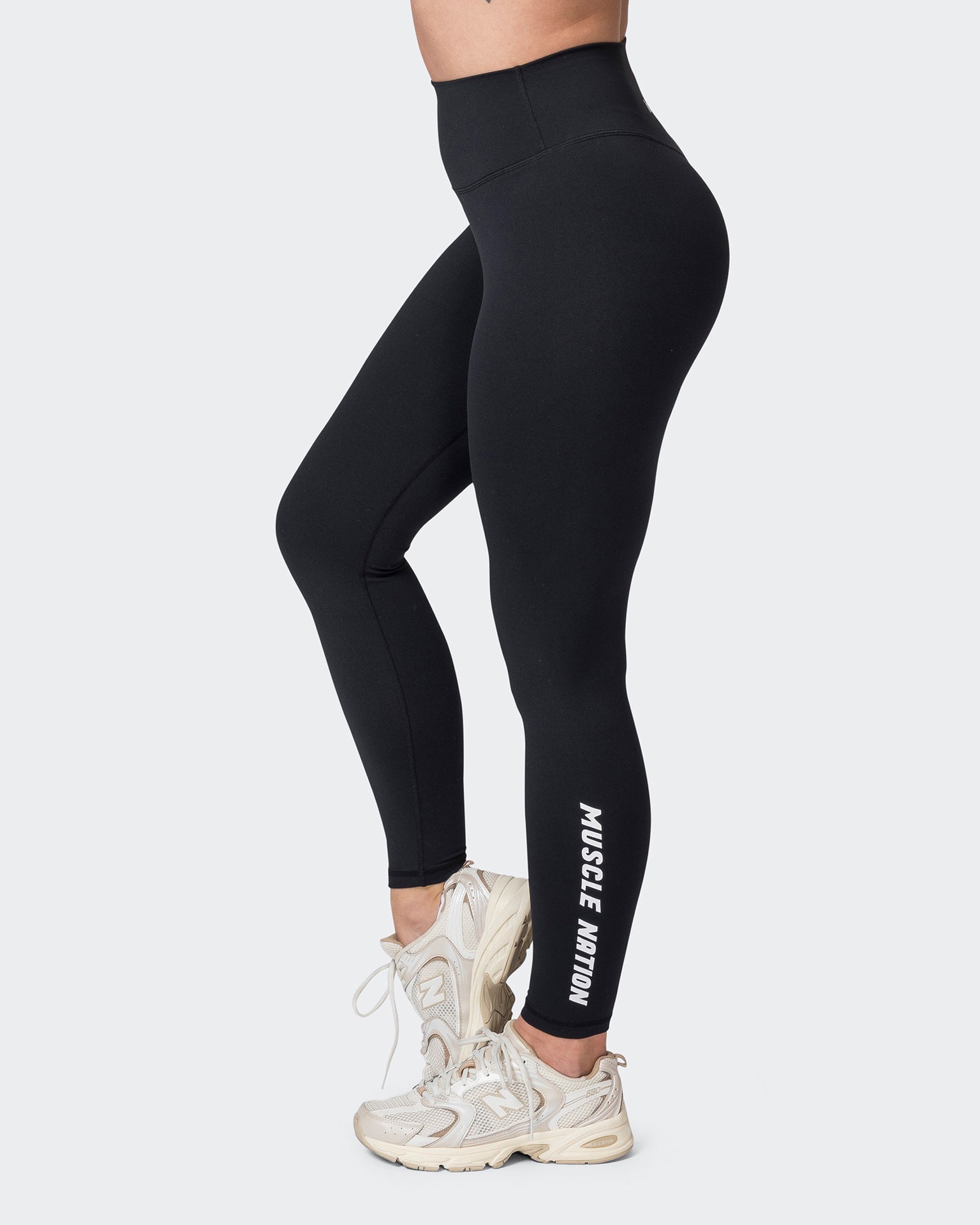 Replay Signature Ankle Length Leggings - Black-Leggings-XXS-052307BLK-XXS-MNAPPRL24702-4-Muscle Nation