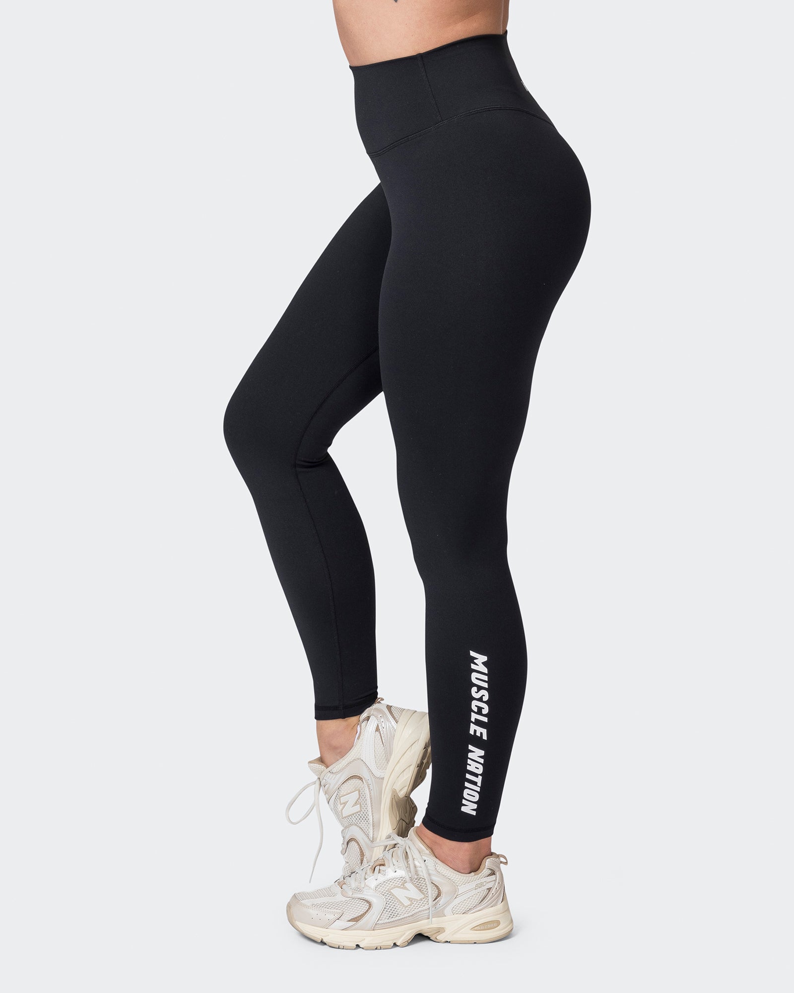 Replay Signature Ankle Length Leggings - Black-Leggings-XXS-052307BLK-XXS-MNAPPRL24702-4-Muscle Nation