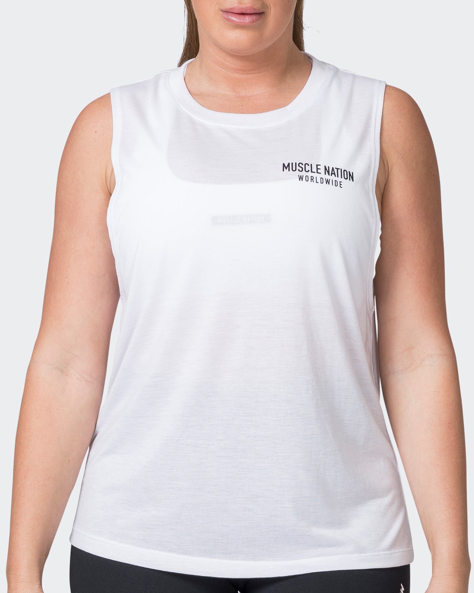 Worldwide Drop Arm Tank - White-Singlets & Tanks-XXS-042332WHT-XXS-MNAPPRL23878-2-Muscle Nation