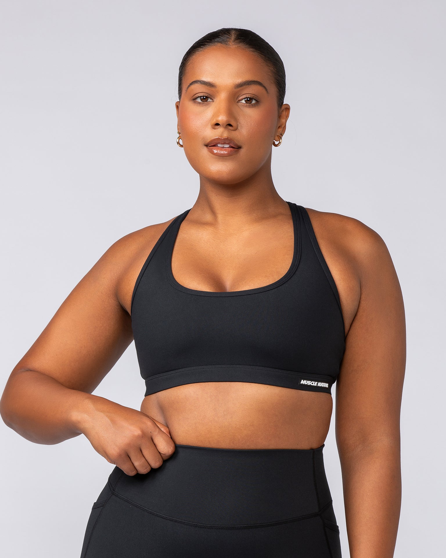 Drew Bra - Black-Sports Bras-XXS-092403BLK-XXS-MNAPPRL40212-1-Muscle Nation