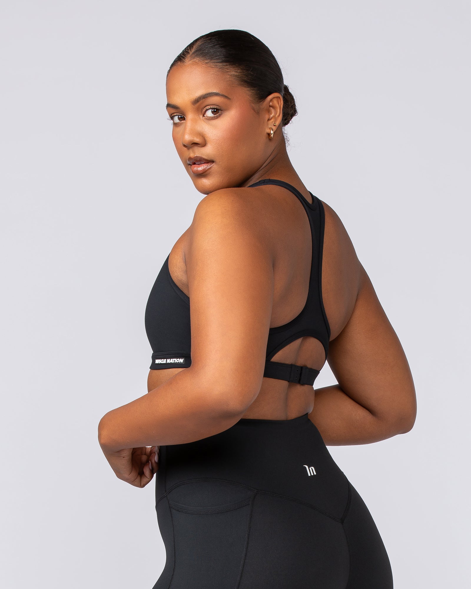 Drew Bra - Black-Sports Bras-XXS-092403BLK-XXS-MNAPPRL40212-3-Muscle Nation