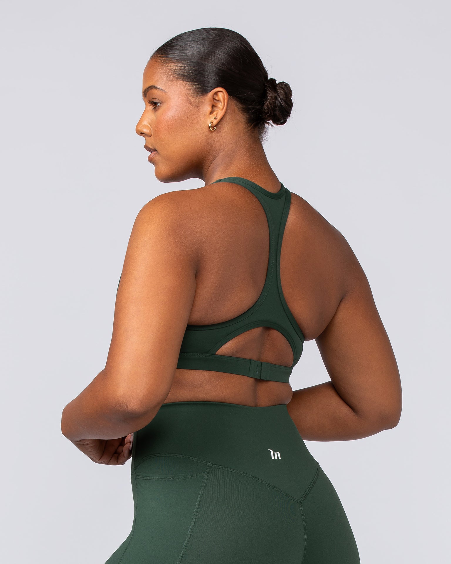 Drew Bra - Forest Green-Sports Bras-XXS-092403FRSGRN-XXS-MNAPPRL40239-4-Muscle Nation