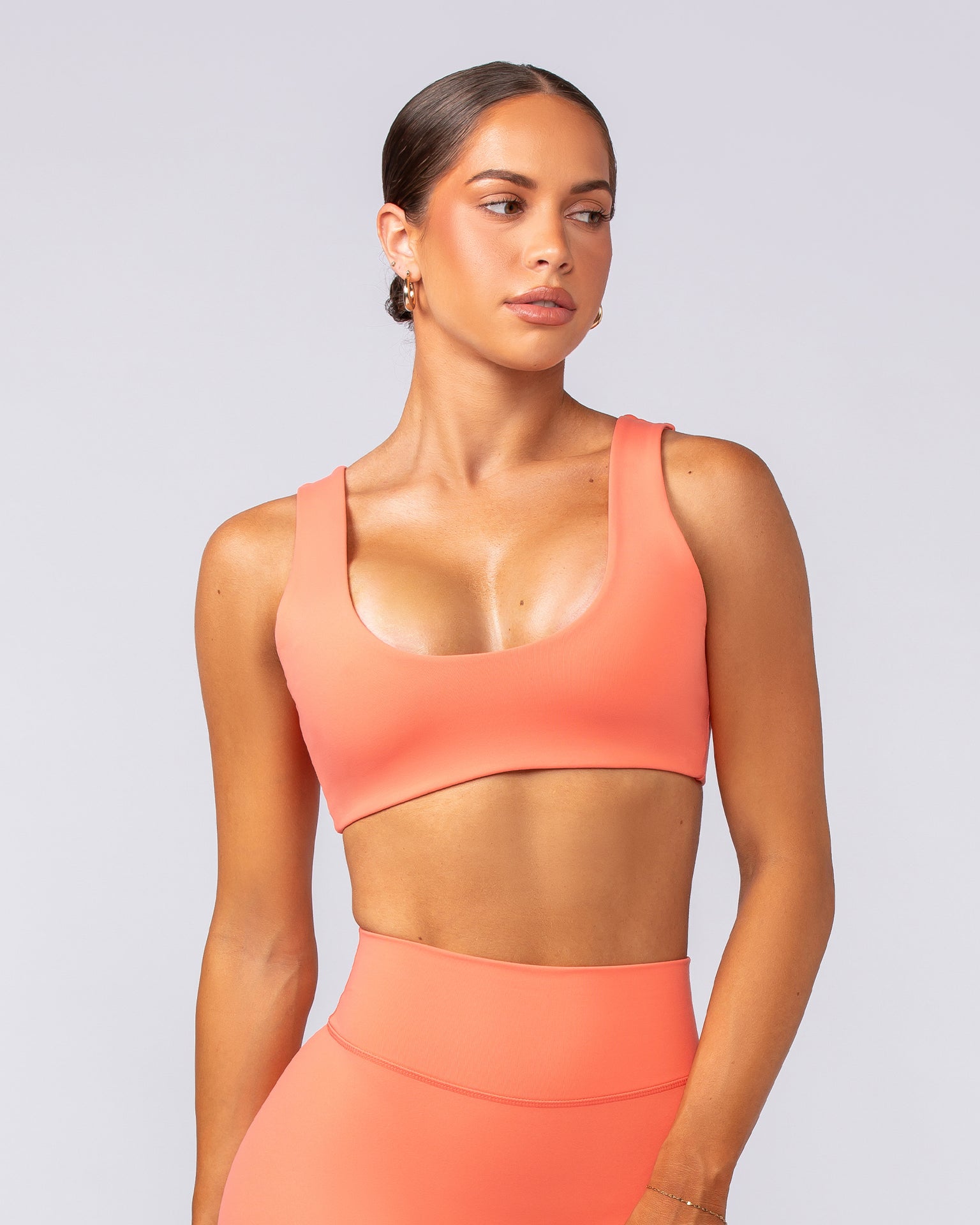 Elite Bralette - Hot Coral-Bralettes-XXS-092401HTCORL-XXS-MNAPPRL40149-2-Muscle Nation
