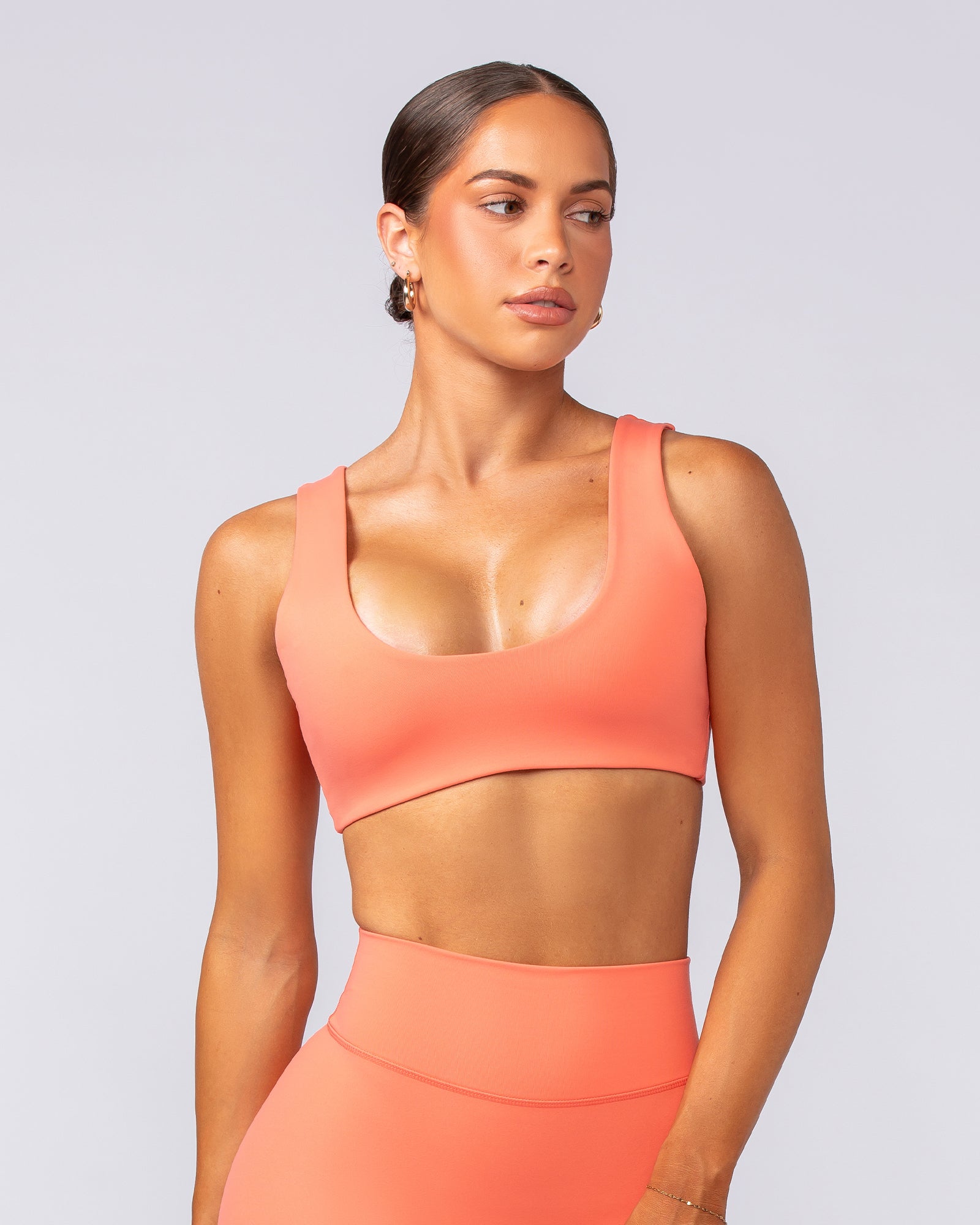 Elite Bralette - Hot Coral-Bralettes-XXS-092401HTCORL-XXS-MNAPPRL40149-2-Muscle Nation