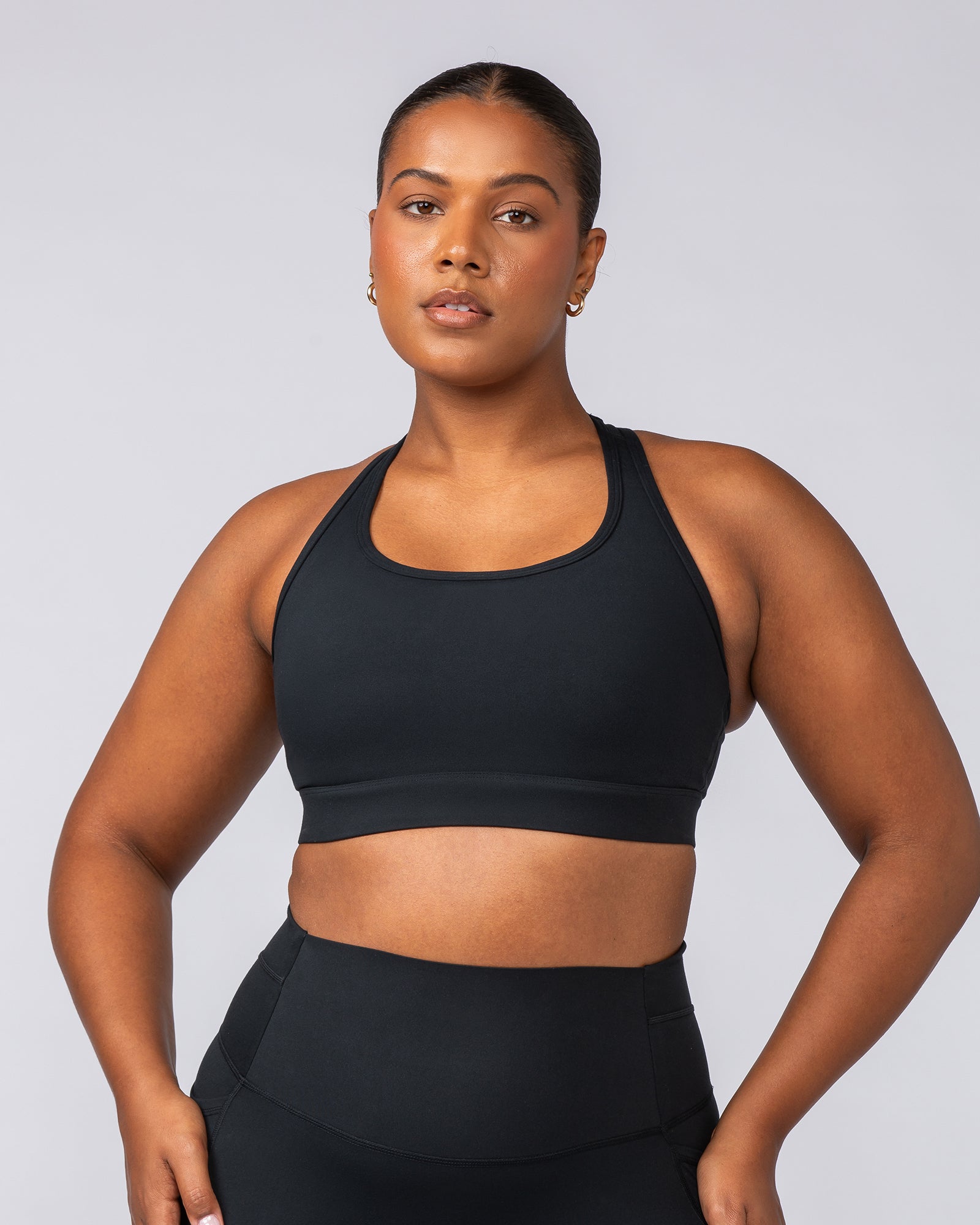 Unrivalled Moulded Bra - Black-Sports Bras-XS-022502BLK-XS-MNAPPRL40608-1-Muscle Nation