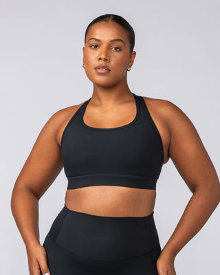 Unrivalled Moulded Bra - Black-Sports Bras-XS-022502BLK-XS-MNAPPRL40608-1-Muscle Nation