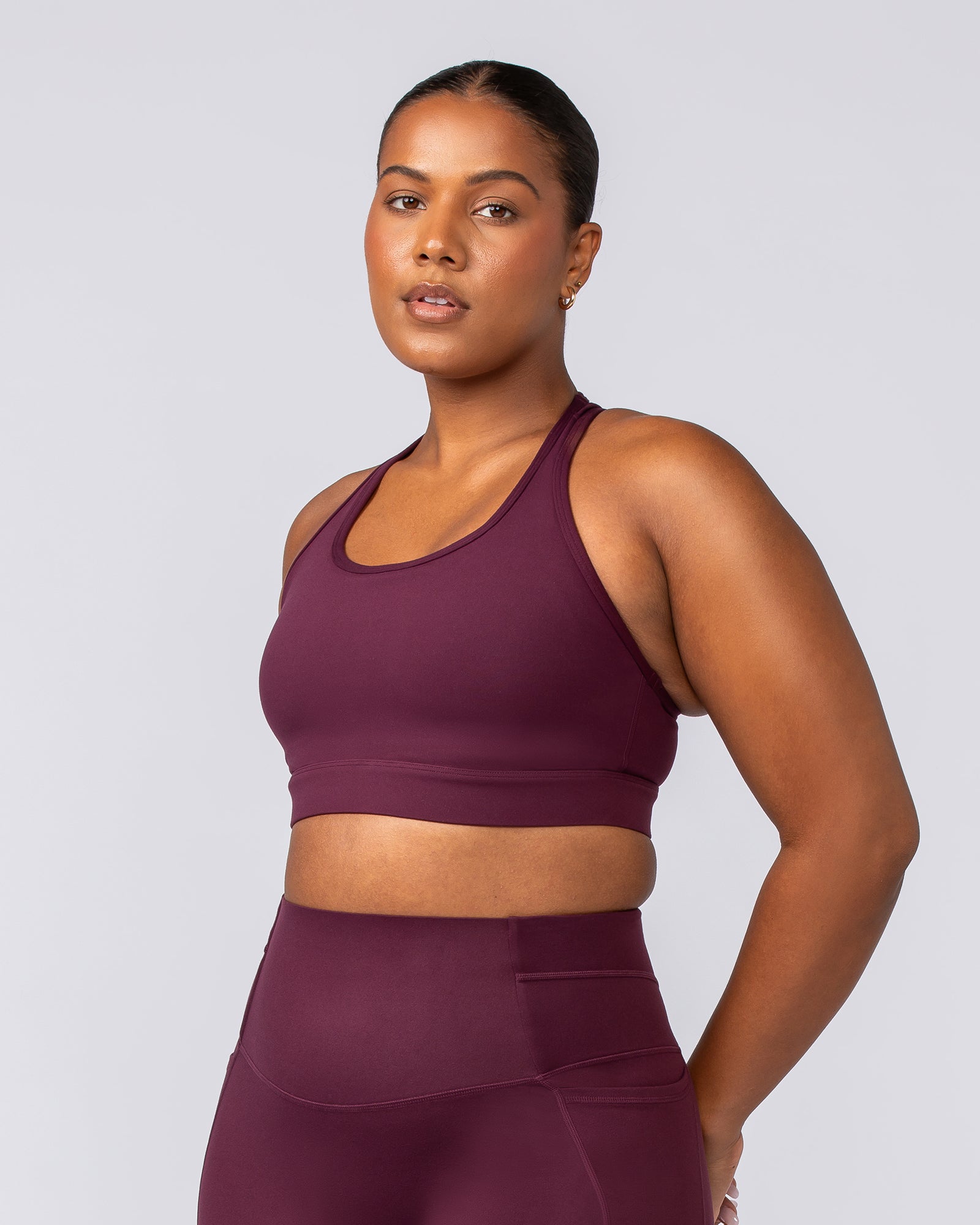 Unrivalled Moulded Bra - Sangria-Sports Bras-XS-022502SGRA-XS-MNAPPRL40600-3-Muscle Nation