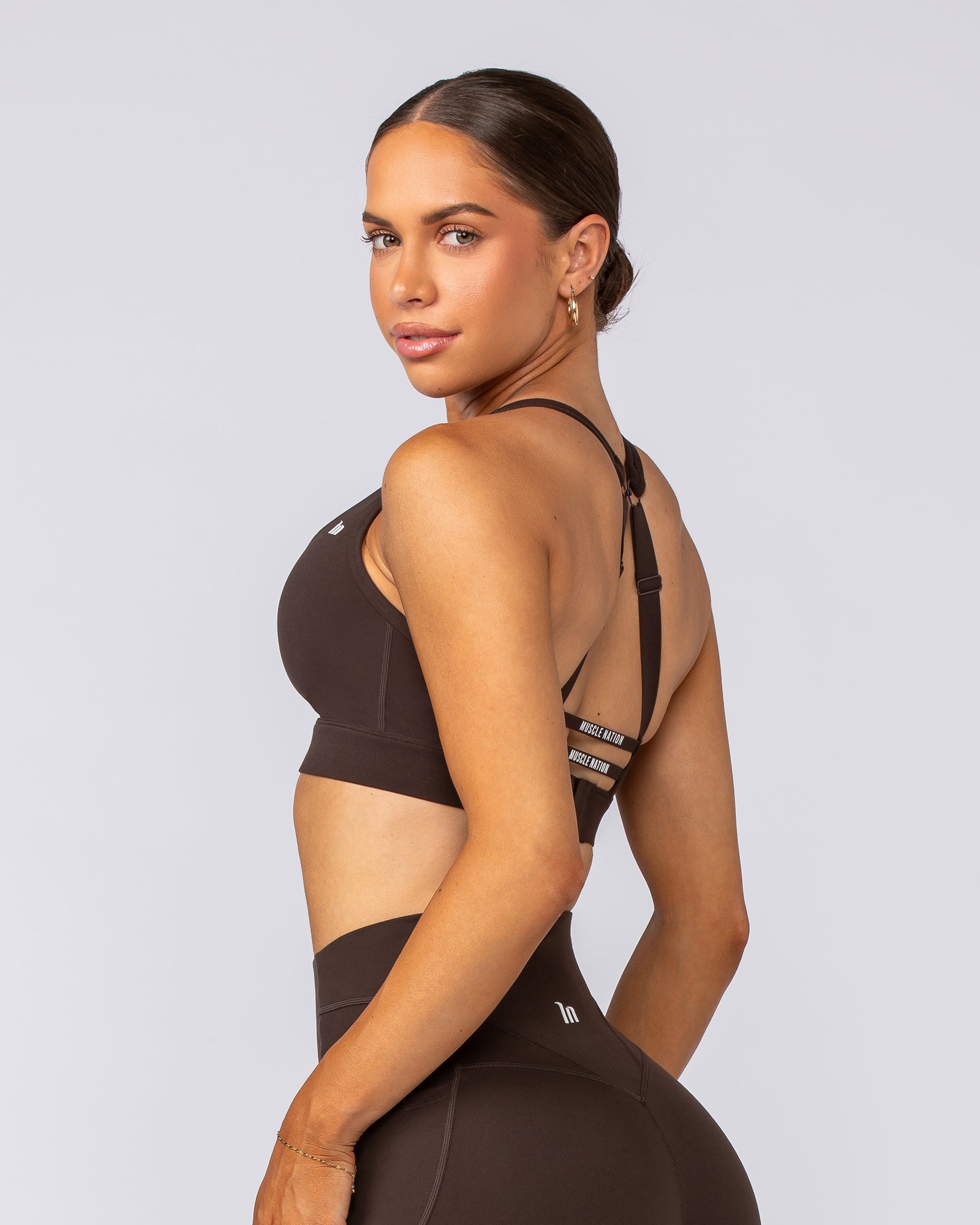 Elite Support Bra - Cocoa-Sports Bras-XXS-022501COCOA-XXS-MNAPPRL40752-3-Muscle Nation